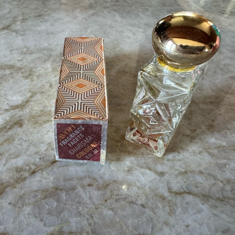 Avon Gold and Clear Fragrance Bottle
